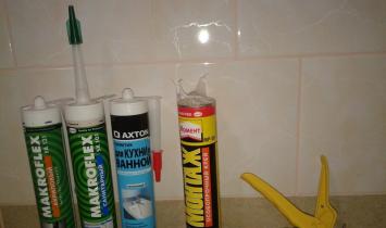 Selection and rules for applying bathroom sealant