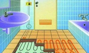 Underfloor heating in the bathroom: 4 design options and an example of do-it-yourself installation