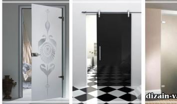 Basic door sizes and types of designs for the bathroom